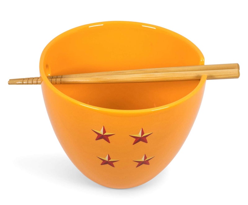 Toynk Dragon Ball Z Ceramic Noodle Bowl & Chopsticks Set, 16 Ounce, Official Goku Themed, Collectible, Dishwasher & Microwave Safe, Scratch Resistant, Stars Pattern, Anime & Manga Fans - Image 3